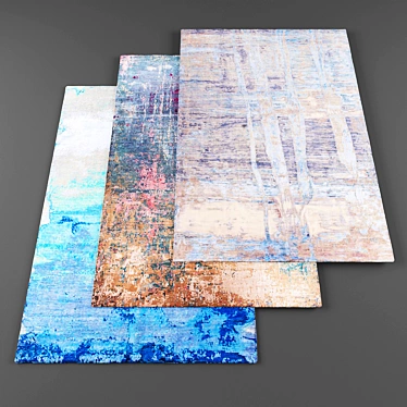High-resolution Carpets - Set of 5 with Textures 3D model image 1 