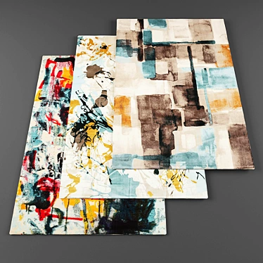 Archive Rugs - 9 Pieces with Texture Link 3D model image 1 