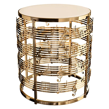 Title: Elegant Harmony: SYMPHONY Side Table 3D model image 1 