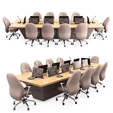 Modern Conference Set with Real 3D Design 3D model image 1 