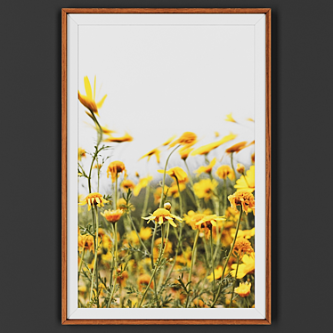 Wooden Framed Artwork 3D model image 1 