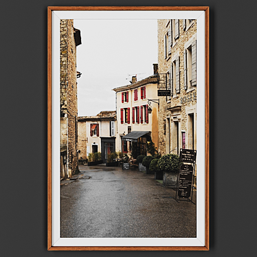 Wooden Frame Artwork 3D model image 1 