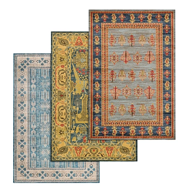 Versatile Set of High-Quality Carpets 3D model image 1 