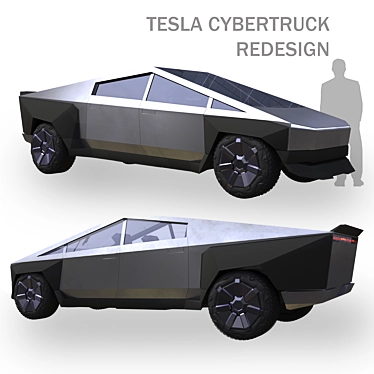 Tesla Cybertruck Tuned Edition: Next-Level Performance 3D model image 1 