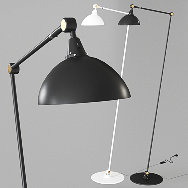 Midgard Modular TYP 556 Floor Lamp: Sleek German Design 3D model image 1 