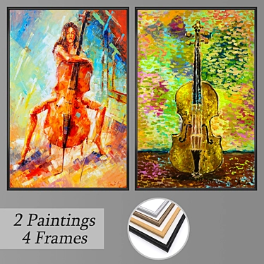 Elegant Wall Art Set 3D model image 1 