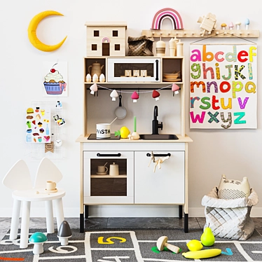 IKEA DUKTIG Children's Kitchen Set 3D model image 1 