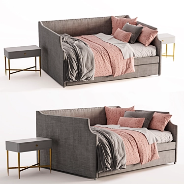 Stylish ANNIKA Daybed For Comfortable Lounging 3D model image 1 