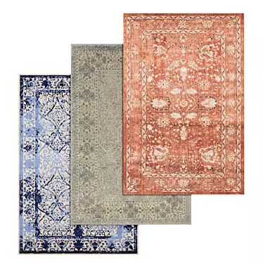 Luxury Carpet Set: High-Quality Textures, Various Variations 3D model image 1 