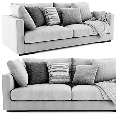 Modern Flexform Magnum Sofa: Spacious, Stylish & Versatile 3D model image 1 