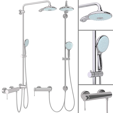 Grohe Euphoria Power&Soul 190: Ultimate Shower Experience 3D model image 1 