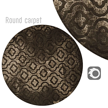 Elegant Round Rugs for Your Interior 3D model image 1 