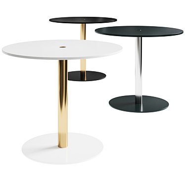 Sleek Swiss Restaurant Table 3D model image 1 