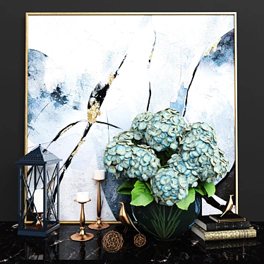 Elegant 64-Piece Decorative Set 3D model image 1 