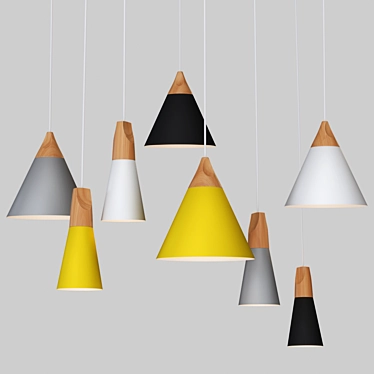 Scandinavian Style Pendant Lights 3D model image 1 