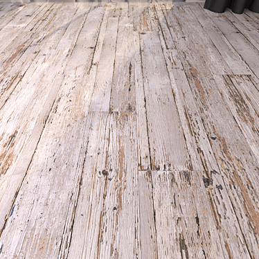 Rustic Wood Grey Flooring 3D model image 1 