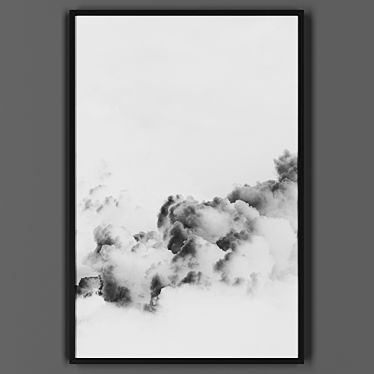 Black Framed Artwork 3D model image 1 