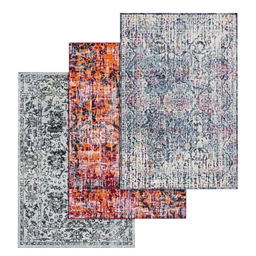 Luxury Carpet Set | High-Quality Textures 3D model image 1 