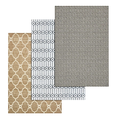 Luxury Carpet Set: Versatile Designs 3D model image 1 