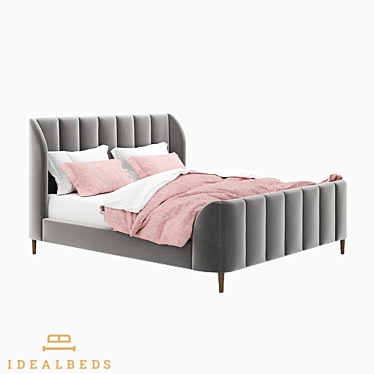 Valentina Classic King Bed 3D model image 1 