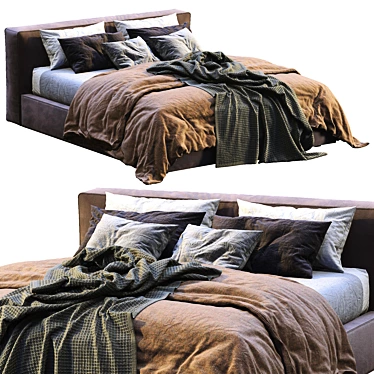 Jesse Bed Mark: Modern, Modular, and Versatile 3D model image 1 