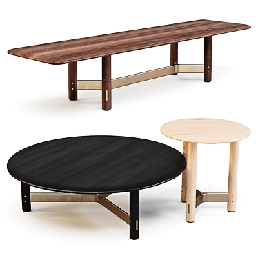 Stilt Coffee Tables: Versatile Elegance 3D model image 1 