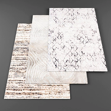 Luxury Collection of 5 Rugs 3D model image 1 