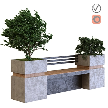 Nature's Oasis: Plants Tree Set 3D model image 1 