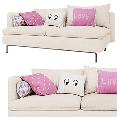 Cozy Charming Sofa 3D model image 1 