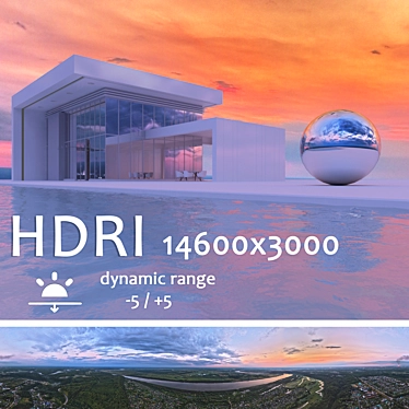 HDRI 66: Spherical Map with Stunning Aerial Perspective 3D model image 1 