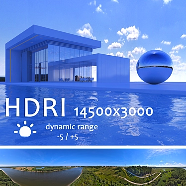 Title: Spherical HDRI Map with Smooth Horizon Line 3D model image 1 