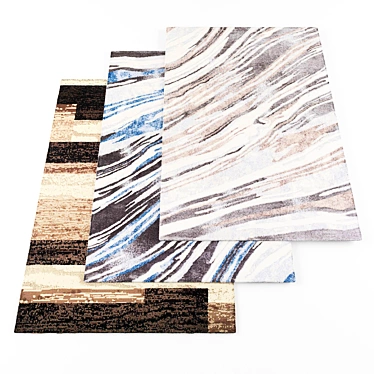 Versatile Collection of 6 Rugs 3D model image 1 