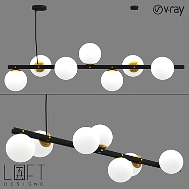 LoftDesigne 4720 Pendant Light 3D model image 1 