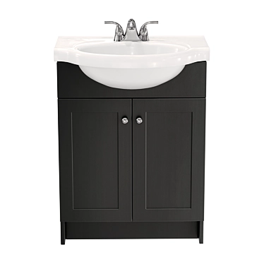 24" Design House Freestanding Vanity 3D model image 1 