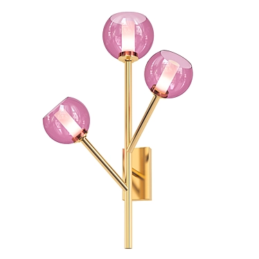 Enchanting Pink Wall Lamp 3D model image 1 