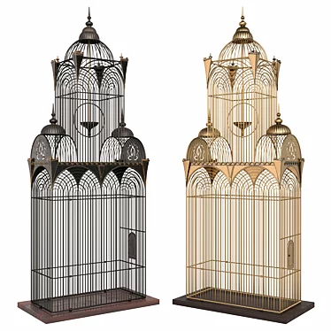 Stylish Cage for Decor 3D model image 1 