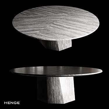 Zenith Stone Table: Pure Elegance 3D model image 1 