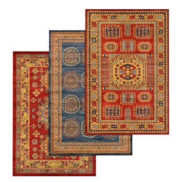 Title: High-Quality Carpet Set 3D model image 1 