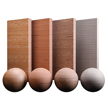 Elegant Mahogany Wood Varnish 3D model image 1 