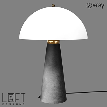 LoftDesigne 10427: Elegant Metal Table Lamp 3D model image 1 