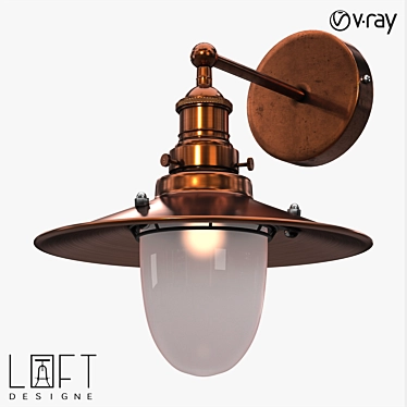 Industrial Loft Sconce 10754 Model 3D model image 1 