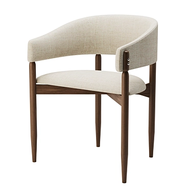 Elegant Enroth Dining Chair 3D model image 1 