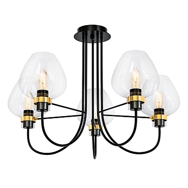 Elegant Lumion Ilona Chandelier 3D model image 1 