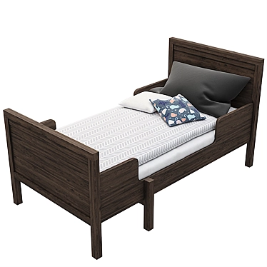 Sundvik Children's Bed: Stylish and Functional 3D model image 1 