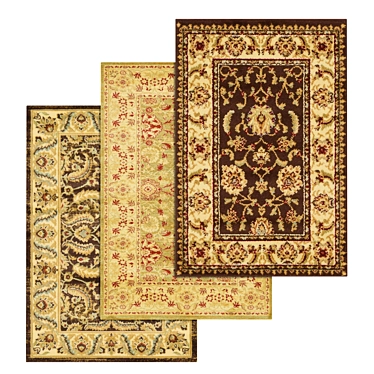 Premium Quality Carpets Set 3D model image 1 