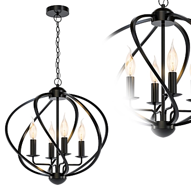 Elegant Norwood Chandelier 3D model image 1 