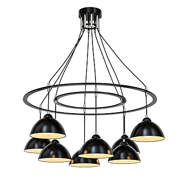 Modern Formula Pendant Chandelier 3D model image 1 