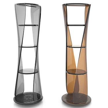 Elegant Glass Shelf Options 3D model image 1 