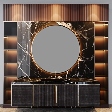 Luxury Bath Set with Giulini G G5 F7960O Mixer 3D model image 1 
