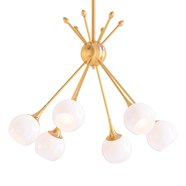 MidCentury Mobile Chandelier 3D model image 1 